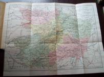 Geografia i zabytki departamentu Maine et Loire - mapa i 16 rycin 1908