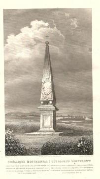 Obelisk na pamiątkę spotkania Jana III Sobieskiego z cesarzem Leopoldem pod Wiedniem - Leonard Chodźko 1839