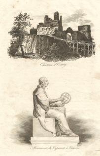 Zamek w Ostrogu i Pomnik Kopernika w Warszawie - Chodźko 1835