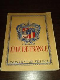 Ile de France - Paryż widoki, mapy i ryciny 1946