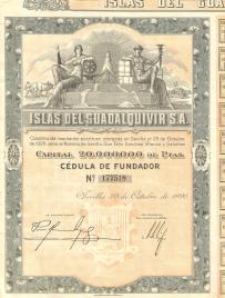 Wyspy rzeki Guadalquivir w Hiszpanii 1926