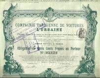 Kompania Paryskich Taksówek Urbaine 1902