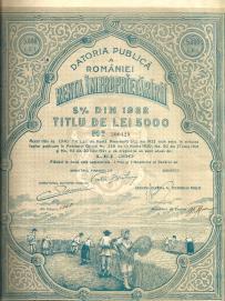 Obligacja Królestwa Rumunii 5000 Lei 1922