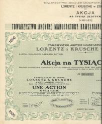 Manufaktura Bawełniana Lorentz i Krusche w Zgierzu 1926