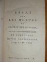 Wolter Eseje o zwyczajach narodów, T. 1-6 Kehl 1785
