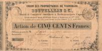 261. UNIA właścicieli winnic Boutelleau i wspólnicy. Barbezieux koło Cognac 20 IX 1853