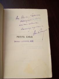 306. PAYER André, Petits Ciels. Dedykacja Autora 1933