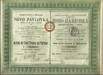 Kompania Górnicza i Metalurgiczna - podpis prawnuka Napoleona - Walewski 1898