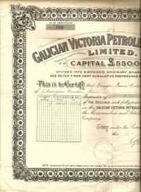 Nazwa: Galicyjskie Towarzystwo Naftowe Victoria 1921