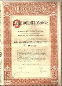 Śląskie Kopalnie i Cynkownie Lipiny 1937