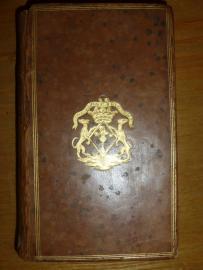 Pozłacane dzieła Fontenelle’a O wielości światów - superekslibris z psami 1784