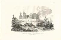 Klasztor św. Krzyż na Łysej Górze - Chodźko 1835