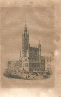 Ratusz w Gdańsku - Chodźko 1836