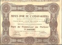 Kopalnie Złota na Madagaskarze Andavakoera 1911