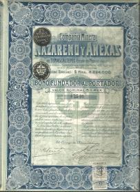 Kopalnie Nazareno y Anexas w Meksyku - 1 Dolar 1910