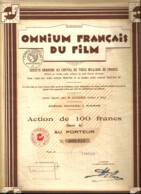 Kompania Filmowa Omnium w Paryżu 1928