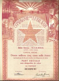 Kompania Kolonialna „Lubilash” Kongo Belgijskie 1949