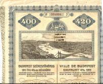 Obligacja Miasta Budapesztu 1911