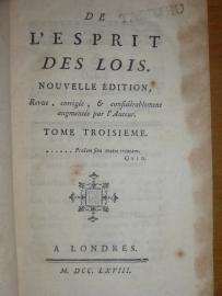 Monteskiusz O duchu praw - trójpodział władzy Londyn 1768