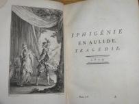 Pozłacane dzieła Racine'a Ifigenia - ryciny 1768
