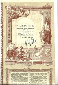 Obligacja Miasta Paryża 1927