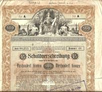 Obligacja Miasta Wiednia Secesja 1902