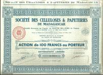 Papiernie i Celulozownie Madagaskaru 1933