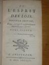 Monteskiusz O duchu praw - trójpodział władzy Amsterdam 1784