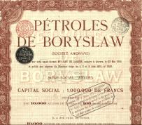 Kopalnie Ropy Naftowej w Borysławiu kapitał 1 MLN 1905
