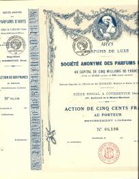 Perfumy luksusowe od Arys'a - Paryż 1918