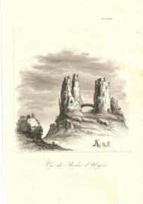 130. CHODŹKO Leonard, Vue du Rocher d’Urycz. Sambor 1839