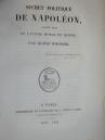 141. HOENE-WROŃSKI, Secret politique de Napoléon (...) Paryż 1840