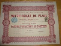 195. AUTOMOBILES DE PLACE. 1907