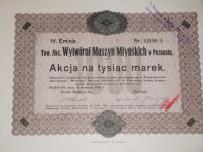 239. TOWARZYSTWO AKCYJNE Wytwórni Maszyn Młyńskich w Poznaniu. Poznań 1921