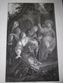 276. LES SAINTES FEMMES au tombeau. Trzy niewiasty u Grobu. Pietro da Cortona. Paryż 1789