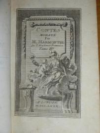 Pozłacane Bajki i Opowiadania Marmontela 6 rycin Londyn 1780