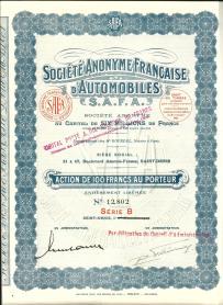 Towarzystwo Automobili Francuskich SAFA 1927