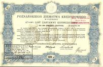 Poznańskie Ziemstwo Kredytowe 500 zł 1925