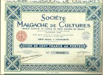 Malgaskie Towarzystwo Upraw na Madagaskarze 1927