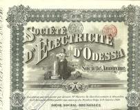 Elektryczność i Tramwaje Odessy 1910