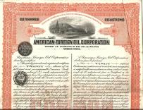 American-Foreign Oil Corporation 100 USD 1920