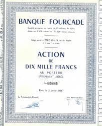 Bank Fourcade w Paryżu 1956