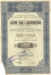Lilpop, Rau i Loewenstein 100 zł 1937