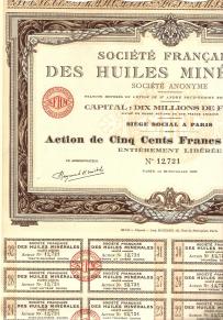 Towarzystwo Francuskie Olejów Mineralnych 1927