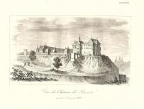Zamek w Pińczowie przed potopem szwedzkim - Chodźko 1839-1842