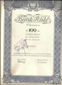 Bank Polski 100 zł 1934 Częstochowa