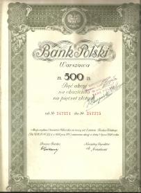 Bank Polski 500 zł 1934 Warszawa