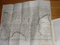 Historia Rzymu - wielka mapa Galii Przedalpejskiej 1747