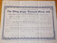 The Ottos  Kopje Diamond Mines Ltd w RPA 1899