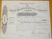 Bray, Waddington & Company Limited - kolejnictwo 1865